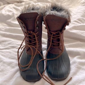 Sperry Duck Boots with Fur